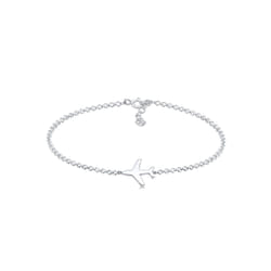 Elli by Julie & Grace Bracelet Chaîne de Pois pour Femmes Voyageant en Avion de Base en Argent 925 Sterling 16 cm