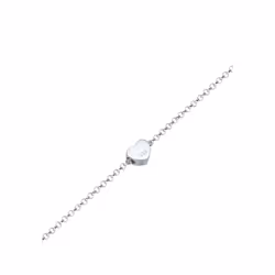 Elli by Julie & Grace Bracelet Dames avec Pendentif Coeur Basic en Argent Sterling 925