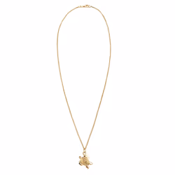 Elli by Julie & Grace Collier Femme Pendentif Tortue - (925/1000) Argent Or