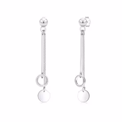 Elli by Julie & Grace Boucles d'Oreilles Cercle Boucles d'Oreilles Femme - Argent (925/1000), Femelle, Argent sterling, Argen ...