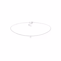 Elli by Julie & Grace Collier Femme Pendentif Choker Pierre de Lune en Argent Sterling 925, Collier ras du cou, Chaîne à mail ...
