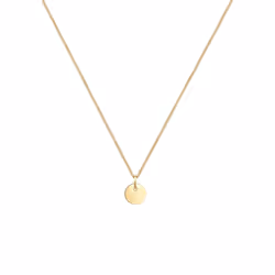 Elli by Julie & Grace Collier pendentif pour femme - Plaques en argent sterling 925 au look géo basique Or