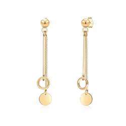 Elli by Julie & Grace Boucles Cercle Boucles d'Oreilles Femme - (925/1000) Or, Femelle, Argent sterling, Or