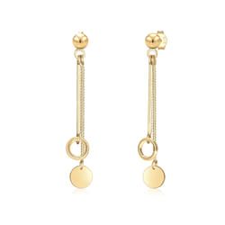 Elli by Julie & Grace Boucles Cercle Boucles d'Oreilles Femme - (925/1000) Or