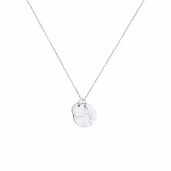 Elli by Julie & Grace Collier à sequins en argent sterling pour femmes Argent