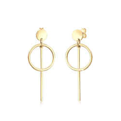 Elli by Julie & Grace Boucles d'Oreilles Cercle (925/1000) Argent Or