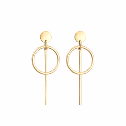 Elli by Julie & Grace Boucles d'Oreilles Cercle (925/1000) Argent Or