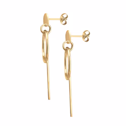 Elli by Julie & Grace Boucles d'Oreilles Cercle (925/1000) Argent Or