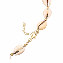 Elli by Julie & Grace Collier de plage en argent sterling 925 pour femme avec de vrais cauris