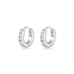 Elli by Julie & Grace Boucles d'oreilles pour femmes Cristaux scintillants élégants en argent sterling 925
