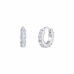 Elli by Julie & Grace Boucles d'oreilles pour femmes Cristaux scintillants élégants en argent sterling 925
