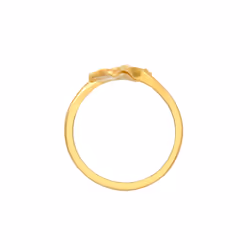 Elli by Julie & Grace Bague Femme Motif de la Feuille de Gingko Tendance en Argent Sterling 925 Or
