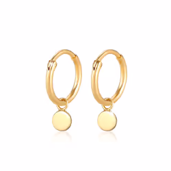 Elli by Julie & Grace Boucles d'Oreilles Pendentif Basic en argent sterling 925 Or, Femelle, Argent sterling, Or