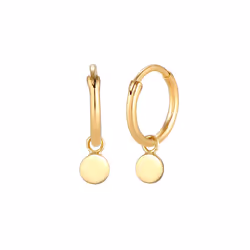 Elli by Julie & Grace Boucles d'Oreilles Pendentif Basic en argent sterling 925 Or