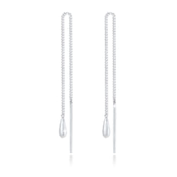 Elli by Julie & Grace Boucles d'Oreilles Boucles pendantes pour dames Drop Puller Basic en 925/1000 argent massif