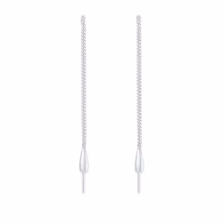 Elli by Julie & Grace Boucles d'Oreilles Boucles pendantes pour dames Drop Puller Basic en 925/1000 argent massif
