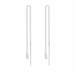 Elli by Julie & Grace Boucles d'Oreilles Boucles pendantes pour dames Drop Puller Basic en 925/1000 argent massif