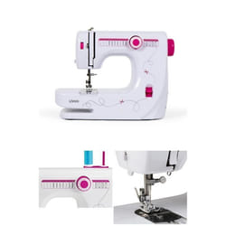 Machine à coudre 14 modeles intégrés Blanc Eclairage LED