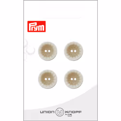 Prym 0453885 015 0014, Polyester, Crème, Rond, 15 mm, 15 mm, 4 pièce(s)