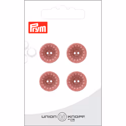 Prym 0453885 015 0046, Polyester, Rose, Rond, 20 mm, 20 mm, 4 pièce(s)