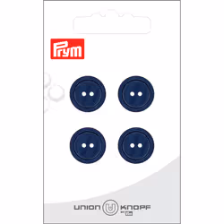Prym 0453066 015 0068, Polyester, Marine, Rond, 15 mm, 15 mm, 4 pièce(s)