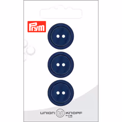 Prym 0453066 020 0068, Polyester, Marine, Rond, 20 mm, 20 mm, 3 pièce(s)