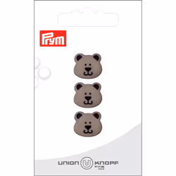 Prym 0453574 015 0076, Polyester, Gris, Assortie, Bouton décoratif, 15 mm, 15 mm