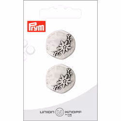 Prym 0041440 023 0083, Métal, Argent, Rond, 23 mm, 23 mm, 2 pièce(s)