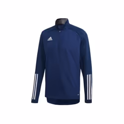 Blouson de football Adidas Condivo 20 Warm Top L - Homme - Bleu - Manches longues - Respirant