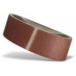 Red Bandes abrasives, 533 x 75 mm, p. Ponceuses à bande portatives, Corindon normal (Lot de 10) G100 - Menzer