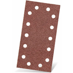 Red Feuilles abrasives auto-agrippantes, 230 x 115 mm, 14 trous, p. Ponceuses vibrantes, Corindon normal (Lot de 50) G100 - Menzer