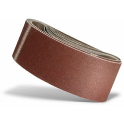 Red Bandes abrasives, 457 x 75 mm, p. Ponceuses à bande portatives, Corindon normal (Lot de 10) G60 - Menzer