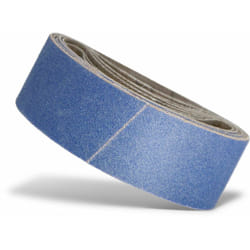Blue Bandes abrasives, 303 x 40 mm, p. Ponceuses à bande portatives, Corindon de zirconium (Lot de 10) G100 - Menzer