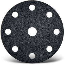 MENZER Black Disques abrasifs auto-agrippants, 150 mm, 9 trous, p. Ponceuses excentriques, Carbure de silicium (Lot de 50) G320