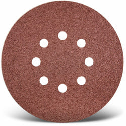 Red Disques abrasifs auto-agrippants, 150 mm, 8 trous, p. Ponceuses excentriques, Corindon normal (Lot de 50) G80 - Menzer
