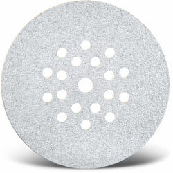 White Disques abrasifs auto-agrippants, 225 mm, 19 trous, p. Ponceuses à plâtre, Corindon normal (Lot de 25) G60 - Menzer