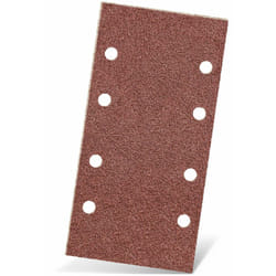 MENZER Red Feuilles abrasives auto-agrippantes, 186 x 93 mm, 8 trous, p. Ponceuses vibrantes, Corindon normal (Lot de 50) G120
