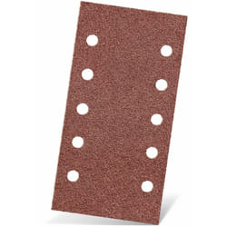 Red Feuilles abrasives auto-agrippantes, 230 x 115 mm, 10 trous, p. Ponceuses vibrantes, Corindon normal (Lot de 50) G150 - Menzer