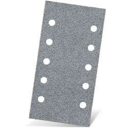 Platinum Feuilles abrasives auto-agrippantes, 230 x 115 mm, 10 trous, p. Ponceuses vibrantes, Corindon semi-supérieur (Lot de 50) G150 - Menzer
