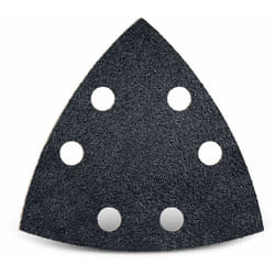 MENZER Black Feuilles abrasives auto-agrippantes, 93 mm, 6 trous, p. Ponceuses delta, Carbure de silicium (Lot de 50) G320