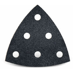 Black Feuilles abrasives auto-agrippantes, 93 mm, 6 trous, p. Ponceuses delta, Carbure de silicium (Lot de 50) G40 - Menzer