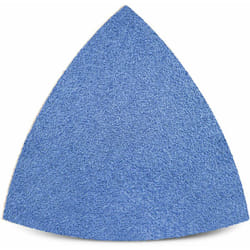 Blue Feuilles abrasives auto-agrippantes, 82 mm, p. Ponceuses delta, Corindon de zirconium (Lot de 25) G36 - Menzer