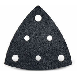 Black Feuilles abrasives auto-agrippantes, 82 mm, 6 trous, p. Ponceuses delta, Carbure de silicium (Lot de 50) G40 - Menzer