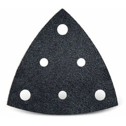 Black Feuilles abrasives auto-agrippantes, 82 mm, 6 trous, p. Ponceuses delta, Carbure de silicium (Lot de 50) G320 - Menzer