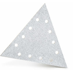 White Disques abrasifs auto-agrippants, 290 x 250 mm, 12 trous, p. Ponceuses à plâtre, Corindon normal (Lot de 5) G180 - Menzer