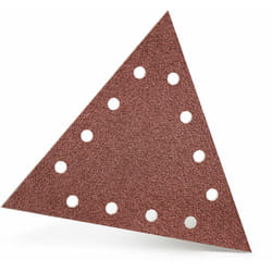 Red Disques abrasifs auto-agrippants, 290 x 250 mm, 12 trous, p. Ponceuses à plâtre, Corindon normal (Lot de 5) G150 - Menzer