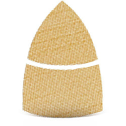 Ultranet Grilles abrasives auto-agrippantes, 93 / 62 x 102 mm, p. Ponceuses delta, Corindon supérieur blanc (Lot de 25) G80 - Menzer