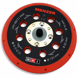 Plateau de ponçage à perforations multiples Ø 125 mm medium pour MENZER ETS 125 5.0 et 2.5 INFORMATION SUR LE PRODUIT Pièce d ...
