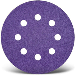 MENZER Titanium HD Disques abrasifs auto-agrippants, 125 mm, 8 trous, p. Ponceuses excentriques, Mix céramique (Lot de 50) G1500