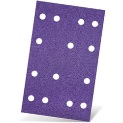 Titanium hd Feuilles abrasives auto-agrippantes, 133 x 80 mm, 14 trous, p. Ponceuses vibrantes, Mix céramique (Lot de 50) G120 - Menzer